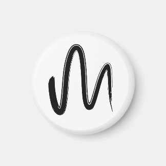 Minimalistisk handritad sömlös mönster grafisk kon magnet