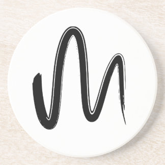 Minimalistisk handritad sömlös mönster grafisk kon underlägg