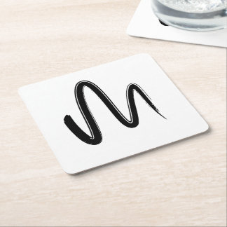 Minimalistisk handritad sömlös mönster grafisk kon underlägg papper kvadrat