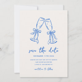 Minimalistisk Handritad Whimsical Doodle Spara Dat Datumet