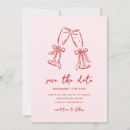 Minimalistisk Handritad Whimsical Kladde Spara Dat Datumet