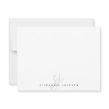 Minimalistisk handskriven initialmonogram i script