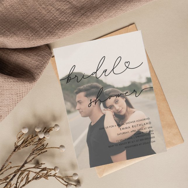 Minimalistisk handskriven Möhippa Inbjudningar (Skapare uppladdad)