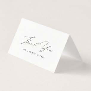 Minimalistisk handskriven Personlig Bröllop Kort