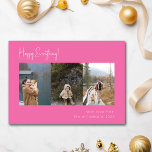 Minimalistisk handskriven Shock rosa, multifoto fy Julkort<br><div class="desc">din helgdag med det här minimalistiska handskrivna Shock rosa Multi Photo Four Helgdag Card. Det här kortet har ett dynamiskt handskrivet skript och utrymme för fyra av dina favoritfoton och kombinerar enkelhet med ett fet popup-fönster från färg. Perfekt för att visa omhuldade minnen är denna moderna utformning idealisk för dem...</div>