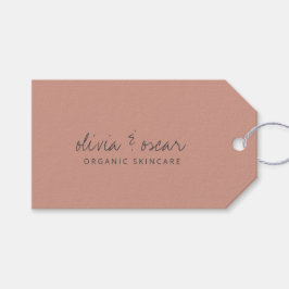 Minimalistisk handskriven skript Dusty Ro Business Presentetikett