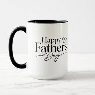 Minimalistisk Happy Father's Day Anpassad Fotomugg Mugg
