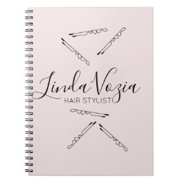 Minimalistisk Hårstylist Linje Konst Hår   Anteckningsbok