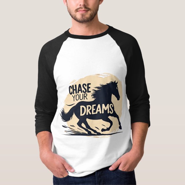 Minimalistisk häst t shirt (Framsida)