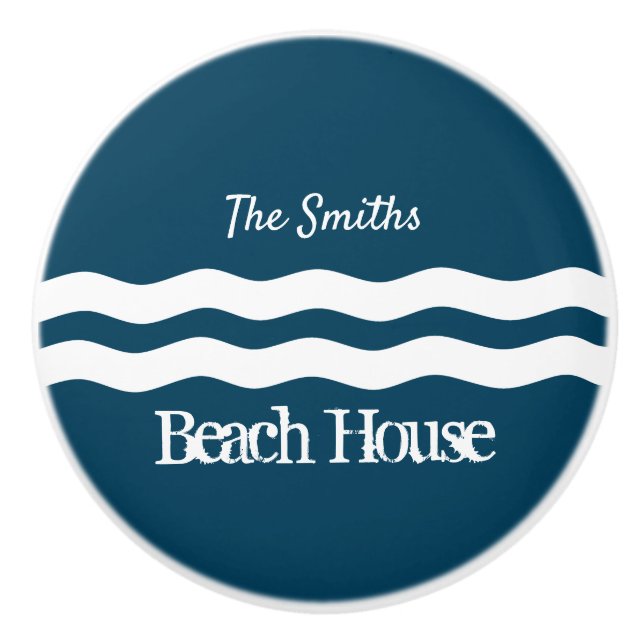 Minimalistisk havskust Vinkar Nautisk kust Knopp (Framsidan)