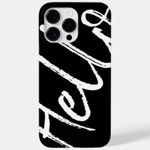 Minimalistisk Hej Black and White Modern Snyggt