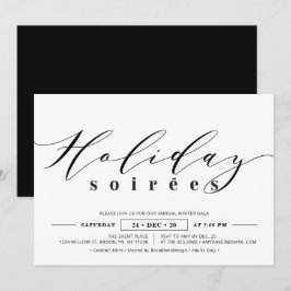 Minimalistisk Helgdag, Julfest Inbjudningar