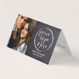 MINIMALISTISK | HELGDAG | PEACE HOPE KÄRLEK | FOTO KORT