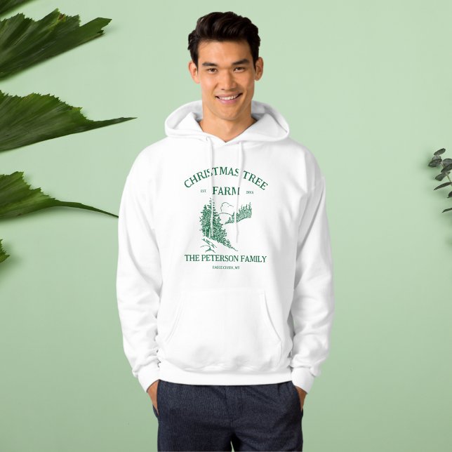 Minimalistisk Helgdag under jul Hoodie (Christmas Minimalist Holiday Hoodie)