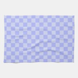 Minimalistisk himmelsblått mönster anpassad text kökshandduk