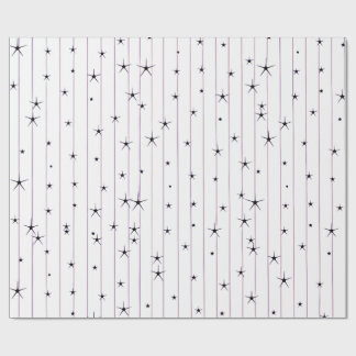 Minimalistisk himmelsk stjärnor omslags papper presentpapper