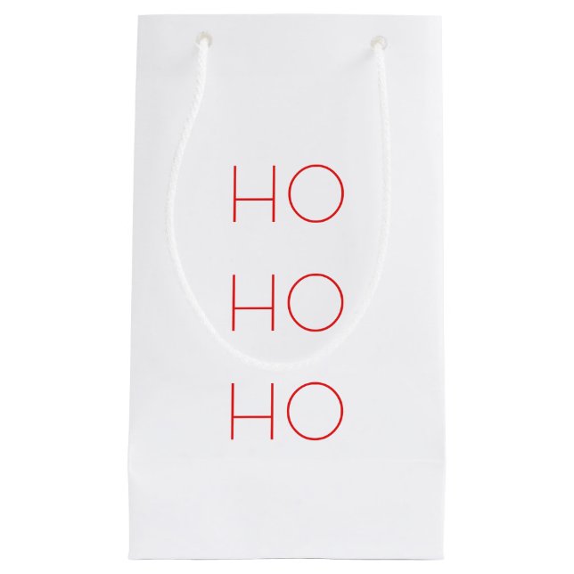 Minimalistisk HO HO HO-julklapp (Framsidan)