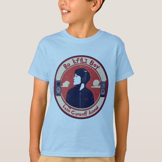 Minimalistisk hörlursharmoni T-Shirt (Framsida)