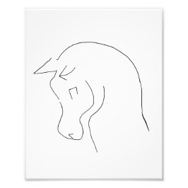 Minimalistisk Horse-utskrift Fototryck