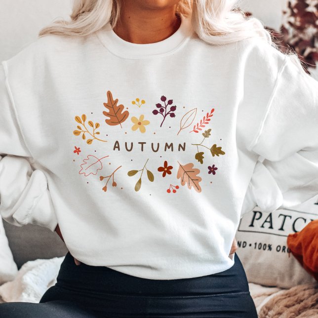 Minimalistisk höst-Blommigt T Shirt (Skapare uppladdad)