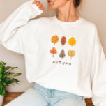 Minimalistisk höst Träd<br><div class="desc">Minimalistisk tröja för hösten Höst löv och Träd</div>