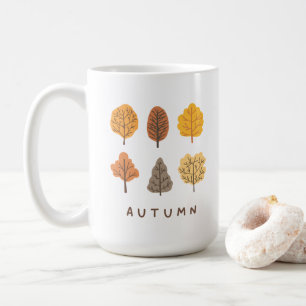 Minimalistisk höst Träd Kaffemugg