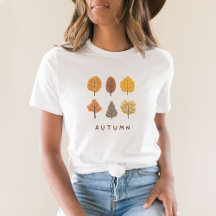Minimalistisk höst Träd T-Shirt