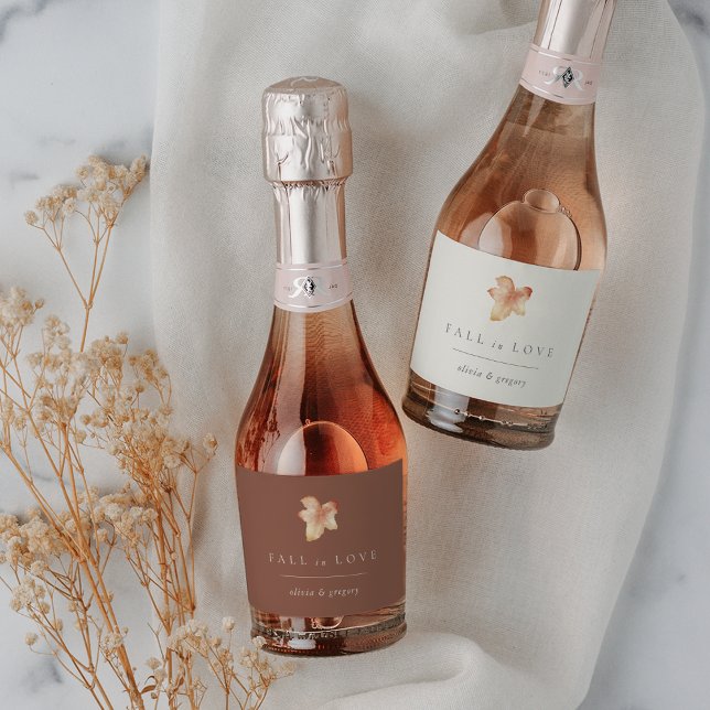 Minimalistisk höstlöv "Förälskad" Personlig (Skapare uppladdad)