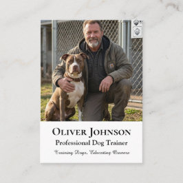 Minimalistisk hundtränare professionell anpassad f visitkort