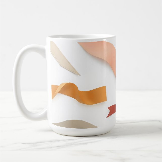Minimalistisk illustration av band kaffemugg (Vänster)