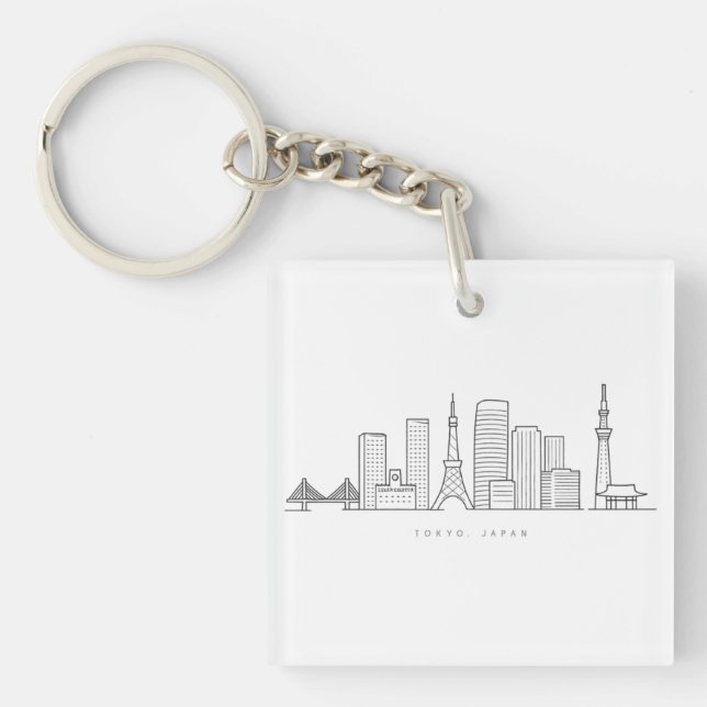 Minimalistisk illustration av Tokyos siluett (Framsidan)