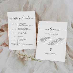 Minimalistisk inbjudan till Bröllop Ceremony