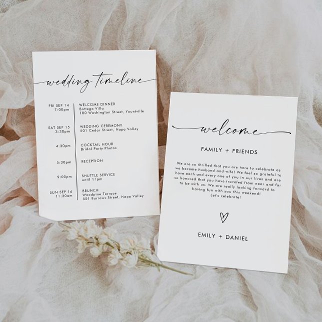 Minimalistisk inbjudan till Bröllop Ceremony (Skapare uppladdad)
