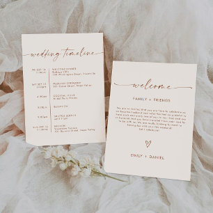 Minimalistisk inbjudan till Bröllop Ceremony