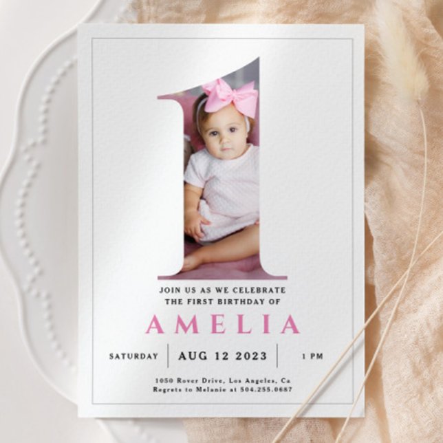 Minimalistisk inbjudan till foto nummer 1 på födel (Skapare uppladdad)