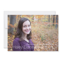 Minimalistisk inbjudan till fotoStudentfest