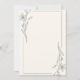 Minimalistisk Inbjudningar