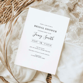 minimalistisk inbjudningskort för möhippan