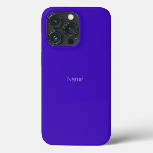 Minimalistisk indigo blue, anpassat namn monogram 