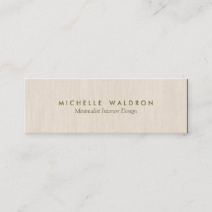 Minimalistisk Insida Designer Simple Wood LooK Mini Visitkort