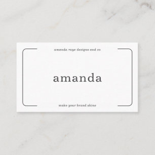 Minimalistisk Insida-designer Visitkort