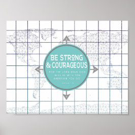 Minimalistisk inspirationshandbok för Karta Poster