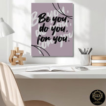 Minimalistisk Inspirerande Citat Poster Utskrift 