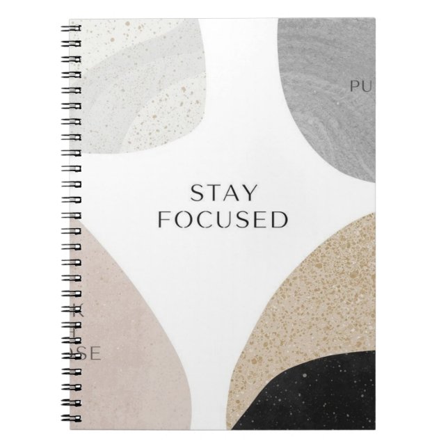 Minimalistisk Inspirerande Pärm | Modern Neutral Anteckningsbok (Framsidan)