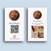 Minimalistisk Instagram QR-kod fotogallergrid