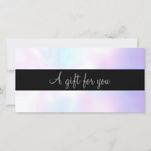Minimalistisk Iridescent Skriptpresentcertifikat