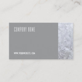 Minimalistisk isfoto QR grått-Affärskort Visitkort