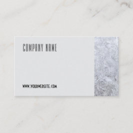Minimalistisk isfoto QR grått-Affärskort Visitkort