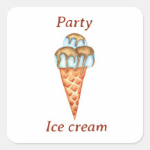 Minimalistisk isglass Party