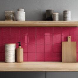 Minimalistisk Isometrisk Magenta Mönster Keramisk Kakelplatta